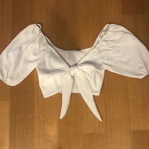 Super cute Zara crop tie top